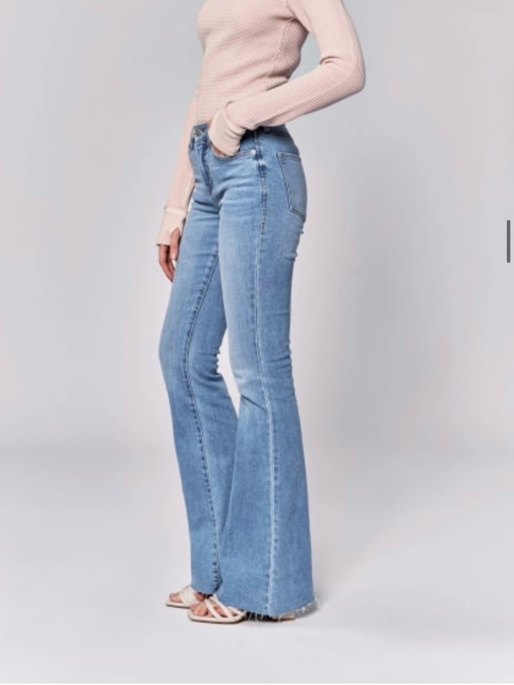 DEAR JOHN Light Wash Frayed Hem Jeans